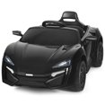 thumbnail image 1 of Costway 12V Kids Ride On Car 2.4G RC Electric Vehicle w/ Lights MP3 Openable Doors Black, 1 of 10