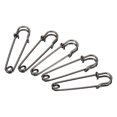 thumbnail image 1 of Uxcell Safety Pins 1.97 Inch Large Metal Sewing Pins Black 50Pcs, 1 of 5