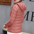 thumbnail image 4 of RKSTN Puffer Jacket Womens Long Sleeve Stand Collar Zip Up Winter Jacket Quilted Lightweight Down Jacket with Pockets, 4 of 8