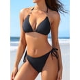 thumbnail image 3 of Charmo Woman Triangle Two Piece Bikini Set Swimsuit Ladies Swimwear, 3 of 6