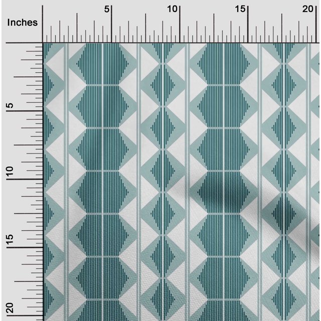 oneOone Coton Flex Tissu Triangle & Hexagone Géométrique Tissu d'Impression BTY 40 Pouces de Large