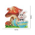 thumbnail image 2 of EGNMCR Easter DIY 5D Diamond Art Painting Kits, Easter Rabbit Eggs Tabletop Decoration With LED String Light, Cute Diamond Paintings Ornament For Easter Day, Gift, 2 of 4