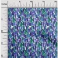thumbnail image 2 of oneOone Velvet Medium Blue Fabric Abstract Watercolor Texture Sewing Craft Projects Fabric Prints By Yard 58 Inch Wide, 2 of 5