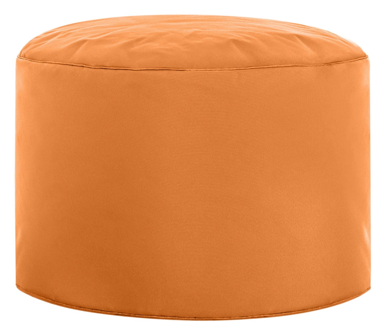 Gouchee Home Dotcom Brava Ottoman Pouf – Clementine Water-Repellent Round Bean Bag Footstool with Polystyrene Beads, Made in Canada, Stylish & Lightweight for Living Room or Bedroom