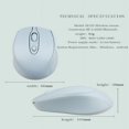 thumbnail image 5 of Dosaele Charging Bluetooth Wireless Mouse Mute Laptop Computer General Wireless Mouse for Macbook Air(Pink), 5 of 5