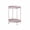 Khaki, variant on Meitianfacai Scandinavian Style Double Tier Disc Side Table Iron Sofa End Table Plastic Modern Minimalist Living Room Bedroom Small Round Table with Inward Curved Edges for Secure Storage