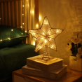thumbnail image 4 of Christmas Star Tree Topper, Battery Powered Tree Star with Lights and Sequins, Christmas Tree Topper Lighted for Home Holiday Xmas Tree Christmas Decoration, Gold, 4 of 9