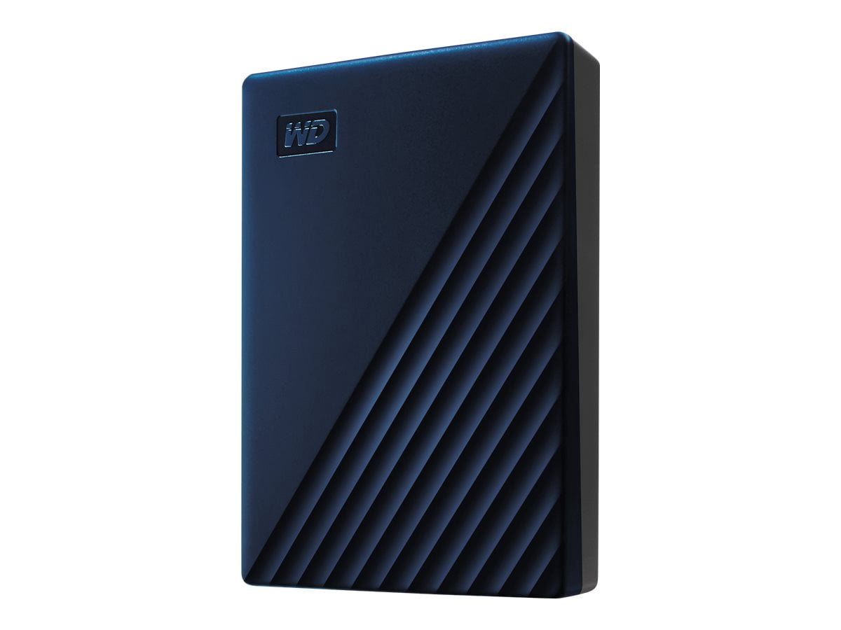 WD My Passport for Mac WDBA2F0050BBL 5 TB Portable Hard Drive - External - Midnight Blue WDBA2F0050BBL-WESN