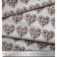 thumbnail image 3 of Soimoi Moss Georgette Fabric Pizza Food Decor Fabric Printed Yard 42 Inch Wide, 3 of 3