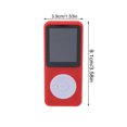 thumbnail image 1 of Lecteurs de Musique MP4 Externes Compatibles Bluetooth Livre Électronique Enregistreur Vocal Électronique de Remplacement pour Windows XP/VISTA/Windows 8 Rouge Sans Carte TF, 1 of 8
