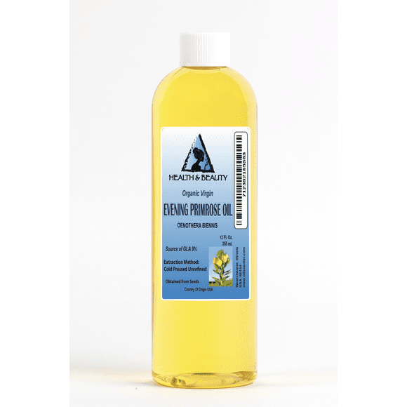Evening primrose oil unrefined organic carrier cold pressed pure 24 oz