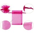 thumbnail image 4 of Sacs en Organza pour Cadeaux de Fête, Lot de 100, 17*23 cm, Rouge Rose, 4 of 4