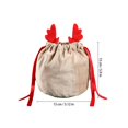 thumbnail image 4 of 10 Pieces Christmas Cloth Gift Bags, Christmas Gift Bags Cloth Bags, Drawstring Christmas Gift Pouch, 4 of 5