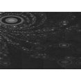 thumbnail image 1 of Ahgly Company Machine Washable Indoor Rectangle Transitional Night Black Area Rugs, 8' x 10', 1 of 7