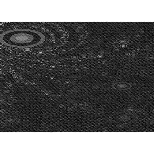 Ahgly Company Machine Washable Indoor Rectangle Transitional Night Black Area Rugs, 8' x 10'