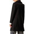 thumbnail image 3 of INSPIRE CHIC Manteau Trench Long pour Femme, Mignon, à Col Rabattu, à Simple Boutonnage, avec Ceinture, 3 of 6
