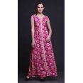 thumbnail image 2 of Bimba Robe Longue Décontractée à Imprimé Floral pour Femme, Col en V, Sans Manches, Fente avant, X-Grand, 2 of 5
