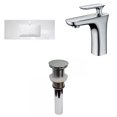 thumbnail image 1 of American Imaginations 48-in. W 1 Hole Ceramic Top Set In White Color - Drain Incl. AI-32603, 1 of 8