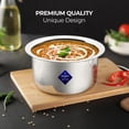 thumbnail image 3 of Multi Layered Material Polish Stainless Steel Cookware Handi 2200ml | For Grains, Soups, Canning, Desserts, Broth - Compatible With Gas & Induction, 3 of 5