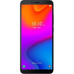 Restauré TCL ION V. V.2023| Téléphone portable avec 6.0" HD+ Affichage, 3+32 Go Téléphone déverrouillé, 3000mAh Batterie, Android 13 Smartphone, simple SIM, US Version, Space noir - Rénovés