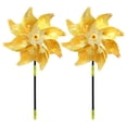 thumbnail image 1 of Reflective Bird Scaring Pinwheels 2 Pack, Garden Outdoor Repellent Device for Farm Yard, Rotating Deterrent Decor Children Toy, 1 of 3