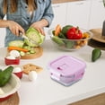 thumbnail image 2 of Kyusrd Glass Bento Box Can Be Microwave Oven Students Heated Lunch Box Office Fresh-keeping Box, 2 of 6
