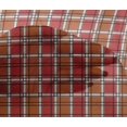 thumbnail image 4 of oneOone Viscose Chiffon Orange Fabric Madras Check Craft Projects Decor Fabric Printed By The Yard 42 Inch Wide, 4 of 4
