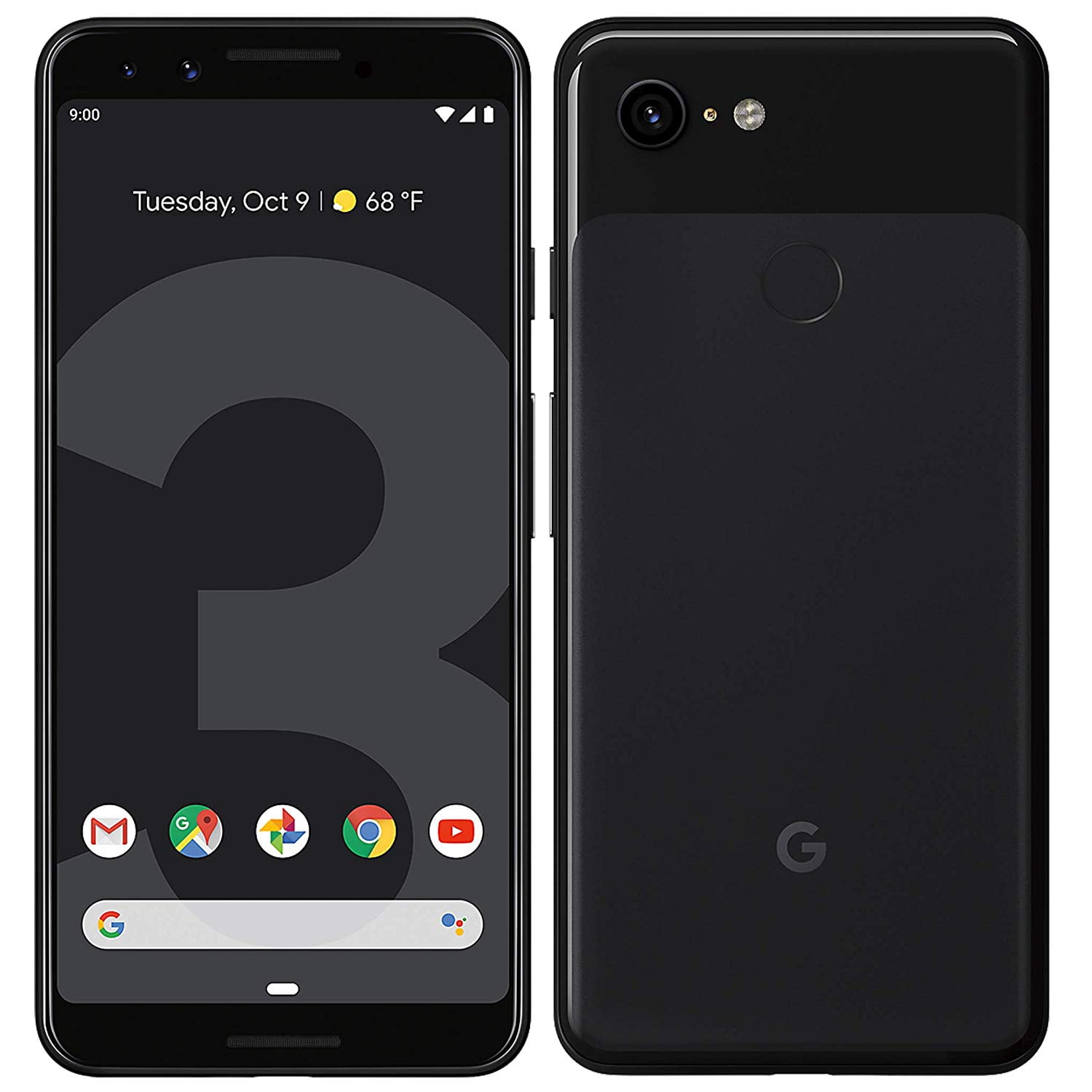 Google Pixel 3 64GB Unlocked - Black - Refurbished, Mint Condition