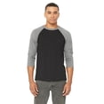 thumbnail image 1 of Bella + Canvas Unisex 3/4-Sleeve Baseball T-Shirt, 1 of 3