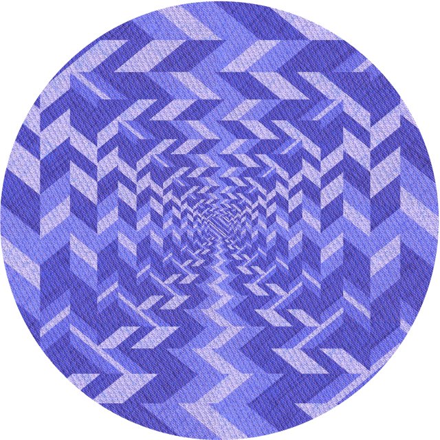 Ahgly Company Tapis d'Intérieur Lavable en Machine Carré Transitionnel Mimosa Violet, 3 Pieds Carré