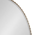 thumbnail image 3 of Kate and Laurel Elmora Glam Oval Fluted Wall Mirror, 23 x 32, Gold, Rounded Bathroom Mirror with Beveled Edge for Use as Vertical or Horizontal Mirror, 3 of 8