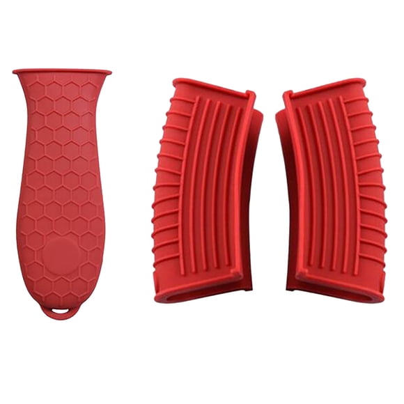 TIMIFIS Kitchen Gadgets New Silicone Pot Handle Set Kitchen Tool Pot Handle Earmuffs Three-piece Set