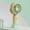 Green#2019, variant on Portable Handheld Fan, USB Rechargeable, Compact 8x7x17 cm, Quiet Motor, Strong Wind, Ergonomic Grip, Battery Powered, Lightweight for Summer Use and Outdoor Activities