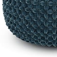 thumbnail image 3 of SIMPLIHOME Renee Round Poufs, 20 inch, Teal, 3 of 5