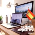 thumbnail image 2 of ANLEY Spain Deluxe Desk Flag Set - 6 x 4 Inch Miniature Spanish Desktop Flag with 12" Solid Pole, 2 of 7