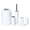 Blanc, variante sur Ensemble d'Accessoires de Salle de Bain 6 Pcs, Articles de Bain, Porte-Brosse à Dents, Distributeur de Lotion, Porte-Savon, Poubelle Décorative pour Comptoir, Rose
