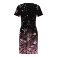 thumbnail image 4 of Fshaion Robe d'Été pour Femmes 2024 Grande Taille Décontractée Col Rond Bretelles Manches Courtes Imprimé Floral Robe Ample avec Poche Liquidation à Moins de 10!, 4 of 7