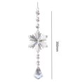 thumbnail image 2 of Crystal Light Catcher Prism Snowflake Wind Chime Hanging Christmas Sundrop (C), 2 of 7