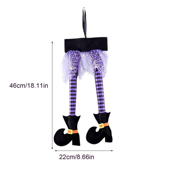 Hanging Halloween Decorations,Halloween Tree Decorations Halloween Witch Ornaments Tree Climbing Ghost Witch Leg Props Garden Haunted House Decoration Halloween Decorations for Home