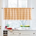 thumbnail image 4 of Valances for Windows Valance Curtains for Kitchen - Window Light Blocking Short Rod Pocket Curtain Panels for Small Window Bathroom Basement Window Curtain Panels, 4 of 7