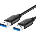 thumbnail image 1 of Rankie USB 3.0 Cable, Type A to A, 6 Feet, Black, 1 of 6