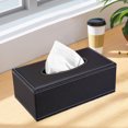 thumbnail image 1 of Leather Hotel Tissue Box Leather Restaurant Hotel Drawer Box European Originality Advertising Tissue Box, 1 of 6