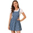thumbnail image 1 of INSPIRE CHIC Women's Adjustable Shoulder Straps Cute Mini Overall Dress, 1 of 6