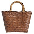 thumbnail image 2 of Sac à Main REK Rétro Sac à Main Tissé Cabas Sac à Main de Plage Plage Grand Sac à Main Tissé d'Été, 2 of 6