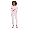 thumbnail image 1 of No Boundaries Women's Plush Pajamas 2-Piece Set, 1 of 6