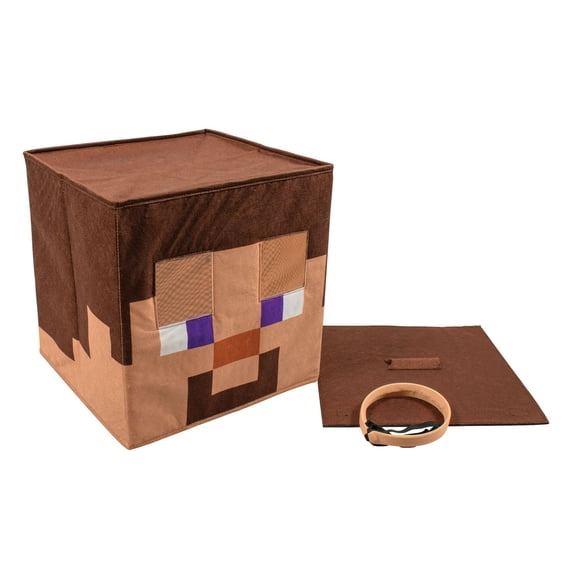 Disguise Minecraft Steve Block Head Costume