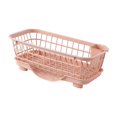 thumbnail image 3 of over The Sink Dish Rack Basket Bowl Drying Holder for Dish Chopsticks Spoons Pink, 3 of 8