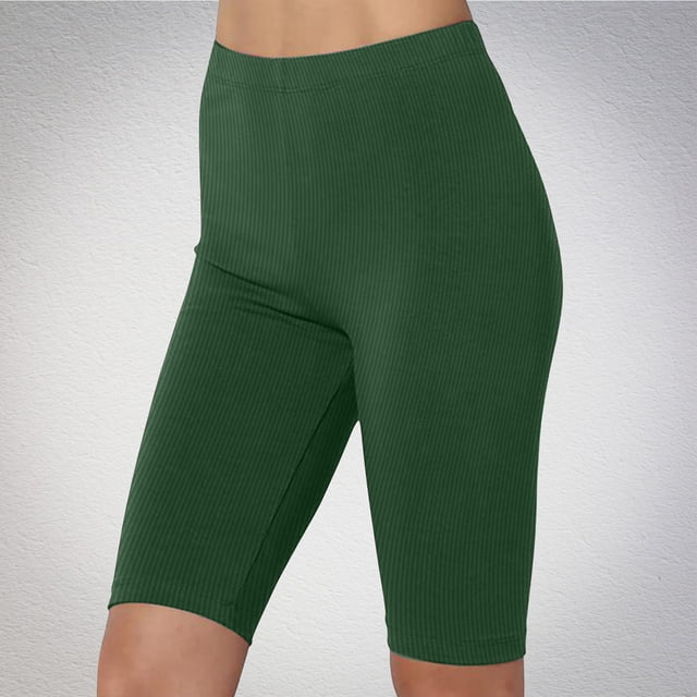 Ensembles Haut et Short pour Femmes, Taille Élastique, Été, Uni, Décontracté, avec Sortie, Demi-Shorts