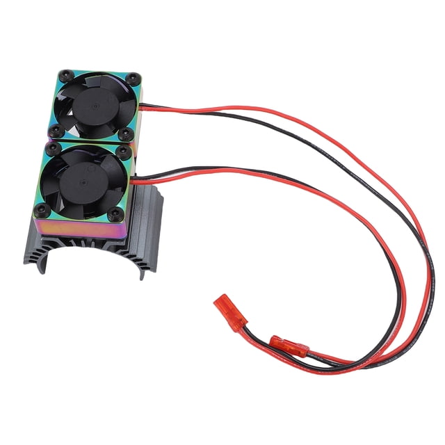 RC Car Motor Double Cooling Fan Heatsink, Dual Fan Design, for 380 540 550 3650 3660 3674 Motor DC 7V High Rotation Speed
