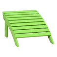 thumbnail image 1 of Linon Ottoman d'Extérieur Adirondack Robuste en Bois d'Acacia Massif Vert, 1 of 2